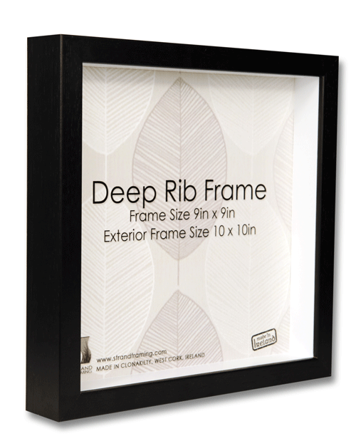 2044 Deep Rib Frame Size - 229 x 229mm - Black - Pack of 6 frames (New Stock For 2021)