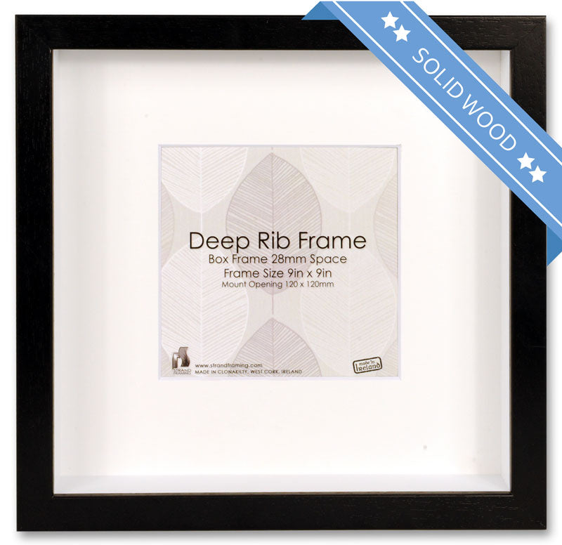 2044 Deep Rib Box Frame - Frame Size 229 x 229mm - White -pack of 6 frames