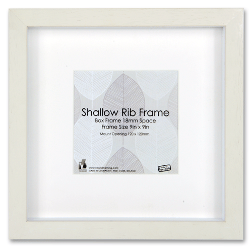 2032 Shallow Rib Frame Size - 229 x 229mm - Off White - Pack of 6 frames (New Stock For 2021)