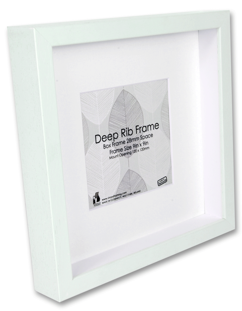 2044 Deep Rib Frame Size - 229 x 229mm - White - Pack of 24 frames (New Stock For 2022)