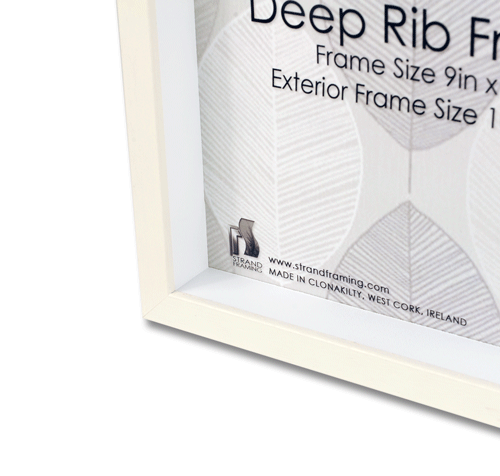 2044 Deep Rib Frame Size - 229 x 229mm - White - Pack of 6 frames (New Stock For 2021)