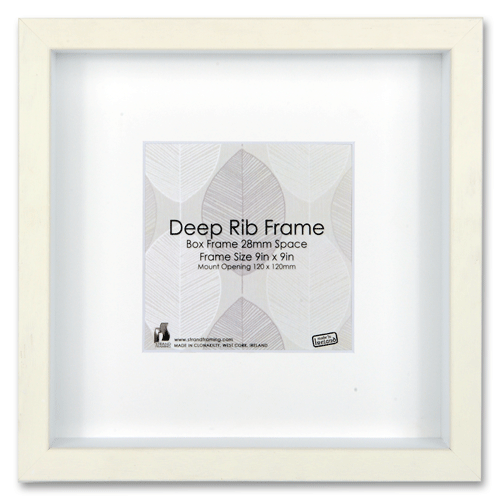 2044 Deep Rib Frame Size - 229 x 229mm - Off White - Pack of 24 frames (New Stock For 2022)