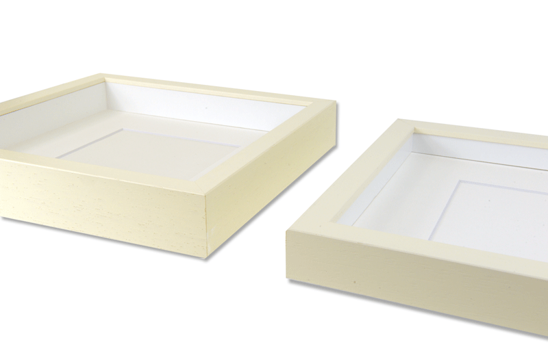 2044 Deep Rib Frame Size - 229 x 229mm - Off White - Pack of 6 frames ...