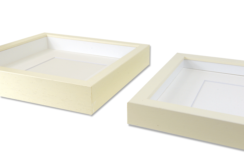 2044 Deep Rib Frame Size - 229 x 229mm - Off White - Pack of 24 frames (New Stock For 2022)