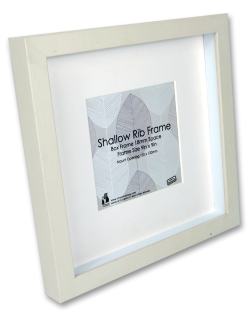 2032 Shallow Rib Frame Size - 229 x 229mm - Off White - Pack of 6 fram ...