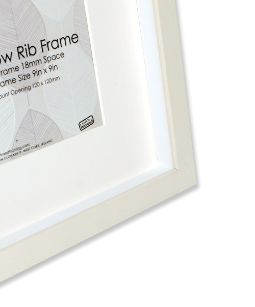 2032 Shallow Rib Frame Size - 229 x 229mm - Off White - Pack of 6 frames (New Stock For 2021)