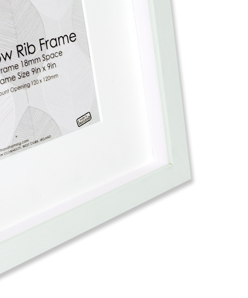 2032 Shallow Rib Frame Size - 229 x 229mm - White - Pack of 6 frames (New Stock For 2021)