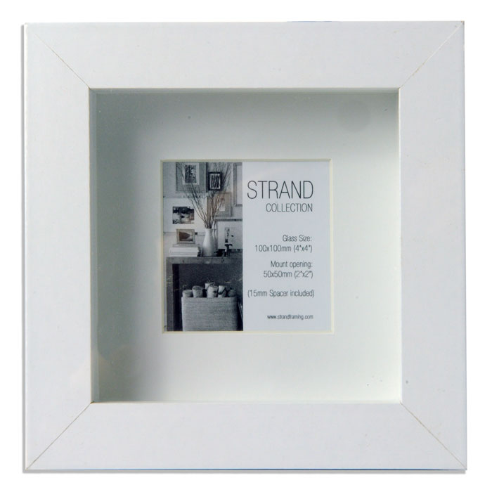 Strand Guide Frame Strand Collection - Rib White MDF Frame - Frame Size 100 x 100mm - Mou ...