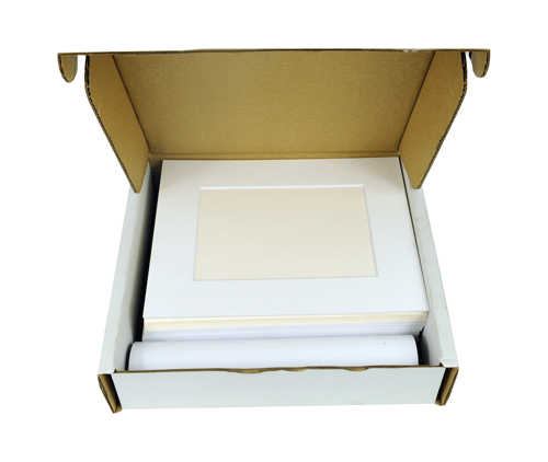 Premium Boxed Picture Mount Kits - 20" x 16" for 16" x 12" Image (Ope: 395 x 295mm) - Pack of 20