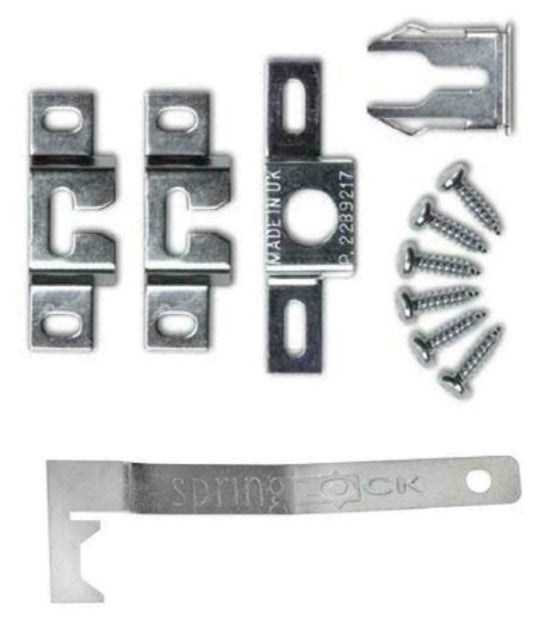 PH3943 SpringLock - Hang Plate Method (Contains:2 hang plates,1 x lock,1 x bridges, 6 x screws)